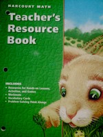 (image for) Harcourt Math 1 Teacher's Resource Book (TE)(P)