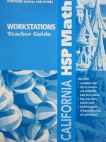 (image for) California HSP Math K Workstations TG (CA)(TE)(P)