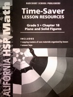 (image for) California HSP Math 5 Chapter 18 Time-Saver Lesson (CA)(P)