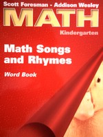 (image for) SFAW Math K Math Songs & Rhymes Word Book (P)