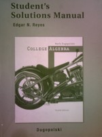 (image for) College Algebra 4th Edition Student's Solutions Manual (P)