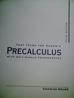 (image for) Precalculus with Unit-Circle Trigonometry 3e Test Items (Pk)
