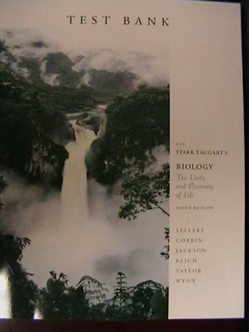 (image for) Biology the Unity & Diversity of Life 10th Edition Test Bank (P)