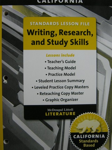 (image for) Literature 6 Writing Research & Study Skills (CA)(TE)(P)