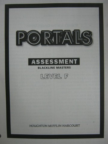 (image for) Portals to Reading F Assessment BLM (P)