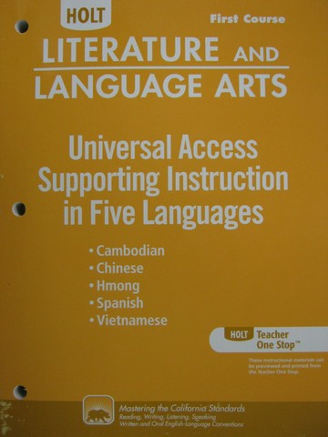 (image for) Supporting Instruction in 5 Languages 1st Course (CA)(P)