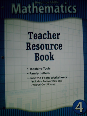 (image for) Mathematics 4 Teacher Resource Book (TE)(P)