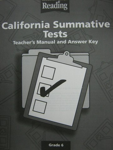 (image for) Reading 6 California Summative Tests TM & Answer (TE)(P)