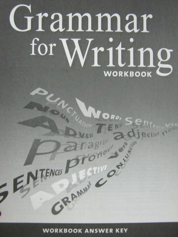 (image for) Grammar for Writing 7 Workbook Answer Key (P)