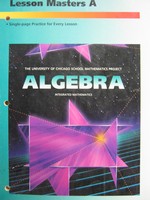 (image for) UCSMP Algebra Lesson Masters A (P)