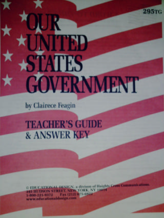 (image for) Our United States Government Teacher's Guide & Answer Key (P)