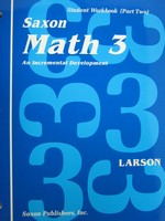 (image for) Saxon Math 3 Student Workbook Part 2 (P) by Larson, Miller,