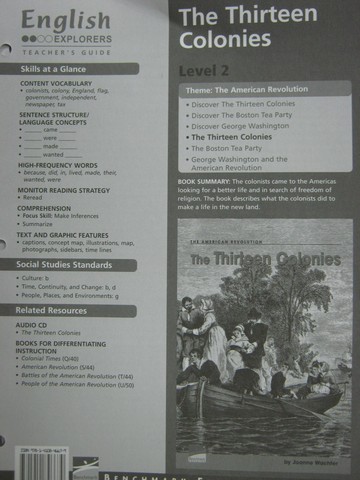 (image for) English Explorers Thirteen Colonies TG (TE)(P) by Joanne Wachter