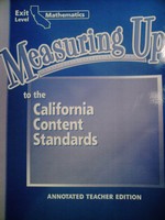 (image for) Measuring Up Mathematics Exit Level ATE (CA)(TE)(P)