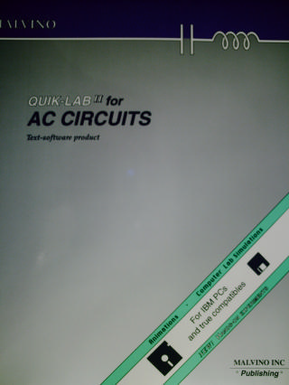 AC Circuits Quik-Lab 2 (P) by Albert P Malvino (image for) AC Circuits Quik-Lab 2 (P) by Albert P Malvino