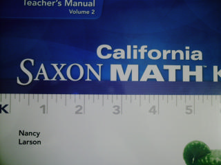 (image for) California Saxon Math K TM Volume 2 (CA)(TE)(Binder) by Larson