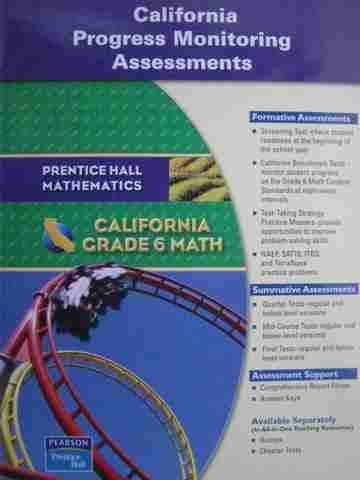 (image for) California Grade 6 Math Progress Monitoring Assessments (CA)(P)