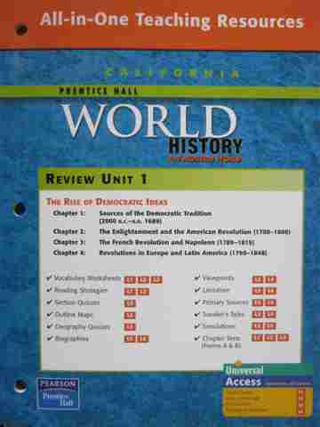 (image for) World History The Modern World All-in-One TE Unit 1 (CA)(TE)(P)