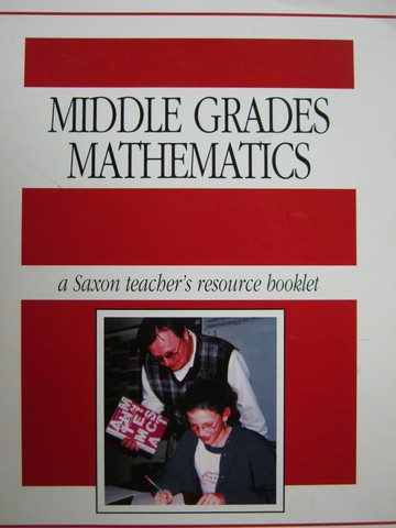 (image for) Saxon Middle Grades Mathematics TRB 1999 (TE)(P)