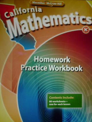 (image for) California Mathematics K Homework Practice Workbook (CA)(P)