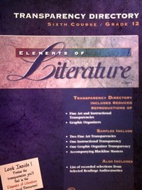 (image for) Elements of Literature 6th Cr Transparency Directory (P)