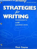 (image for) Elements of Writing 1st Course Revised Strategies for Writing (P