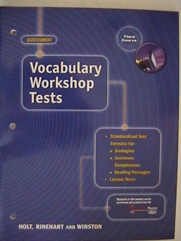 (image for) Elements of Language 3rd Cr Vocabulary Workshop Tests (P)