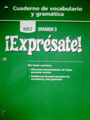 (image for) Expresate! 3 Cuaderno de vocabulario y gramatica (P)
