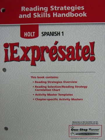 (image for) Expresate! 1 Reading Strategies & Skills Handbook (P)