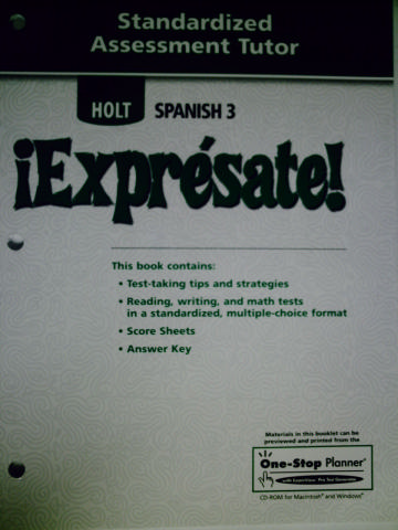 (image for) Expresate! 3 Standardized Assessment Tutor (P)