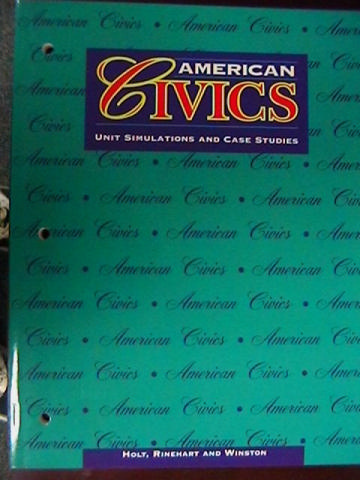 (image for) American Civics Unit Simulations & Case Studies (P) by Greenwood
