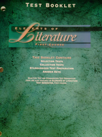 (image for) Elements of Literature 1st Course Test Booklet (P)