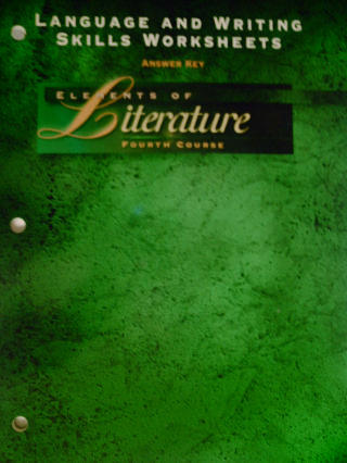 (image for) Elements of Literature 4th Course Language & Writing Skills (P)