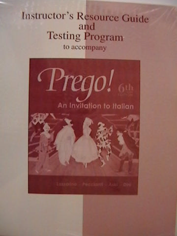 (image for) Prego! An Invitation to Italian 6th Edition IRG & Testing (Pk)