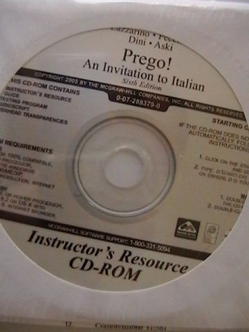 (image for) Prego! An Invitation to Italian 6th Edition IR CD (TE)(CD)