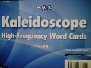 (image for) SRA Kaleidoscope A High-Frequency Word Cards (Pk)