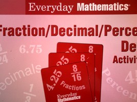 (image for) Everyday Mathematics Fraction Decimal Percent Deck (Spiral)