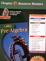 (image for) Glencoe Mathematics Pre-Algebra Chapter 9 Resource Masters (P)