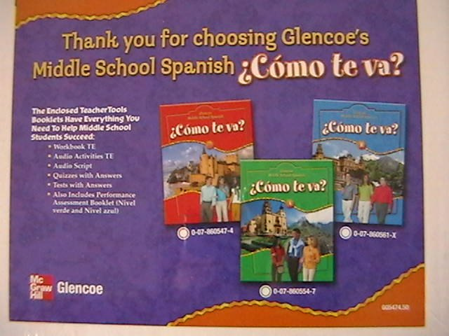 (image for) Como te va? Intro TeacherTools (TE)(Box) by Conrad J. Schmitt