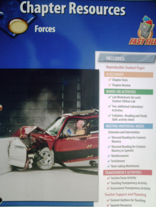 (image for) Glencoe Physical Science Chapter Resources Forces (P)