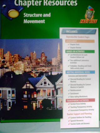 (image for) Glencoe Science Chapter Resources Structure & Movement (P)