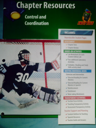 (image for) Glencoe Science Chapter Resources Control & Coordination (P)