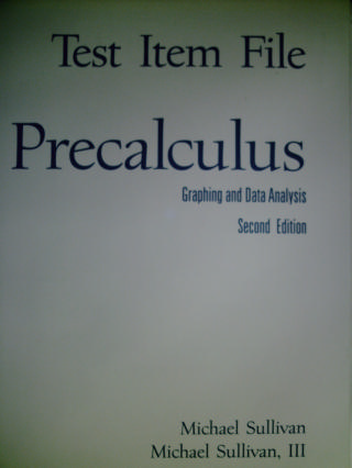 (image for) Precalculus Graphing & Data Analysis 2e Test Item File (P)