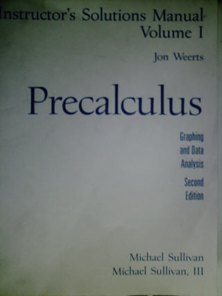 (image for) Precalculus 2nd Edition ISM Volume 1 (TE)(P) by Jon Weerts