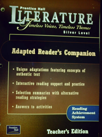 (image for) Literature Silver Level Adapted Reader's Companion TE (TE)(P)