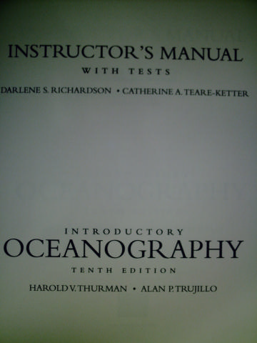 (image for) Introductory Oceanography 10th Edition IM (TE)(P) by Richardson