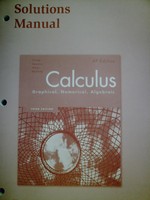 (image for) Calculus Graphical Numerical Algebraic 3e AP Solutions Manual(P)