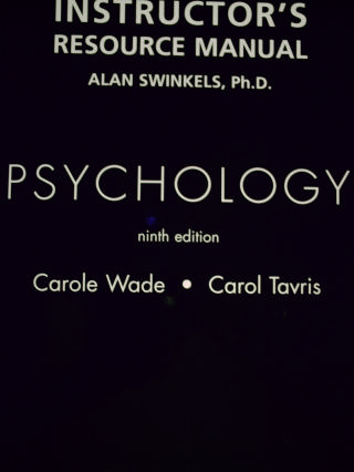 (image for) Psychology 9e Instructor's Resource Manual (TE)(P) by Swinkels