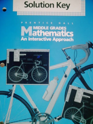 (image for) Middle Grades Mathematics Course 1 Solution Key (P)