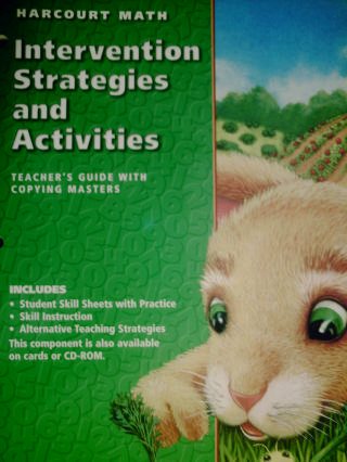 (image for) Harcourt Math 1 Intervention Strategies & Activities (CA)(TE)(P)